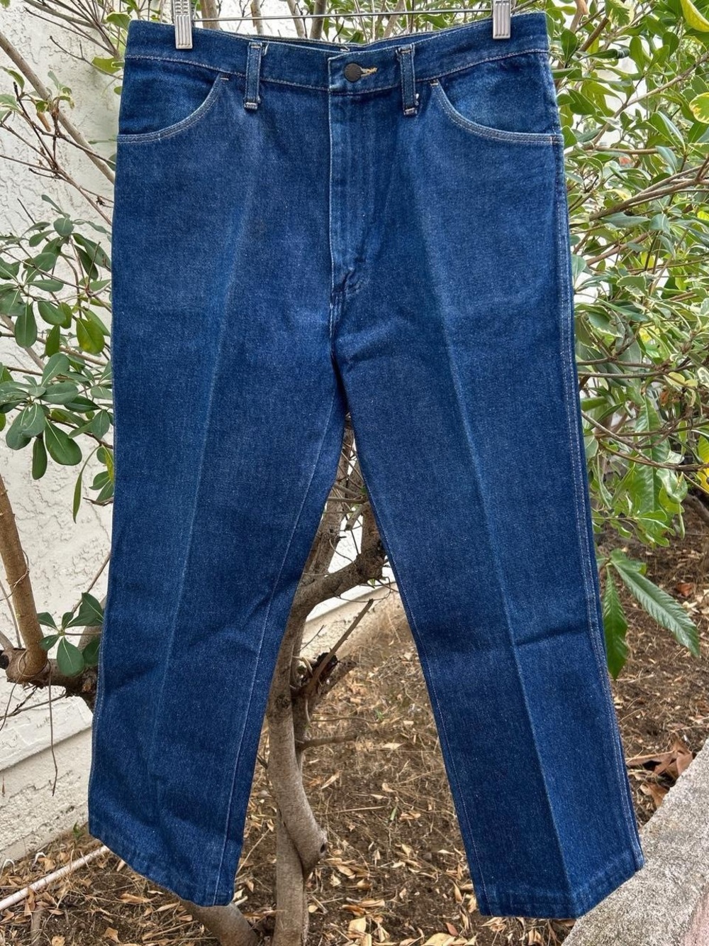 Vintage 1990s Rustler 87620NV Jeans Mens 32x27 Dark Wash Bootcut Cowboy
